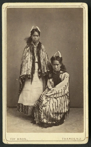 Foy Brothers (Thames) fl 1872 :Portrait of two unidentified Maori women