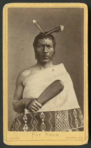 Foy Brothers (Thames) fl 1872 :Portrait of Mohi Tohu Ngati Mahanga