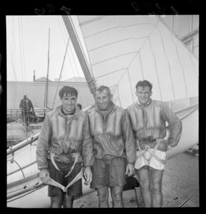 Crew ofthe winning Sanders Cup yacht Nymph