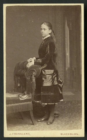 Frankland, J, active 1870s: Portrait of unidentified young lady