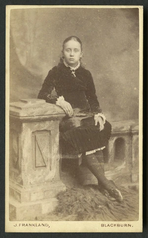 Frankland, J, active 1870s: Portrait of unidentified young lady