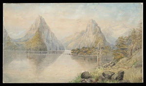 Aubrey, Christopher, fl 1868-1906 :Mitre Peak. [ca 1888]