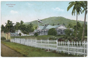 Hospital, Apia, Samoa - Photograph taken by Alfred James Tattersall