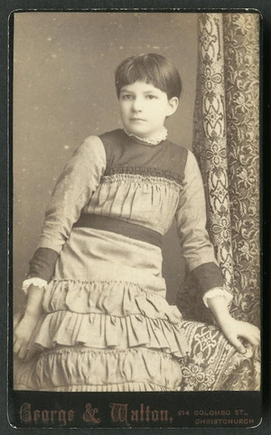 George & Walton: Portrait of unidentified young girl