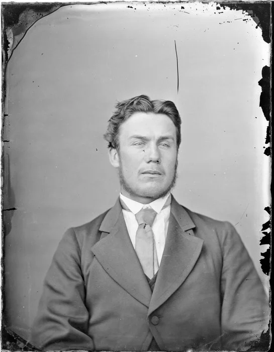 Unidentified man with a chinstrap beard