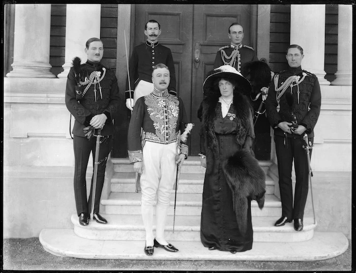 Lord Liverpool, Governor-General of New Zealand, and his wife, the Countess of Liverpool