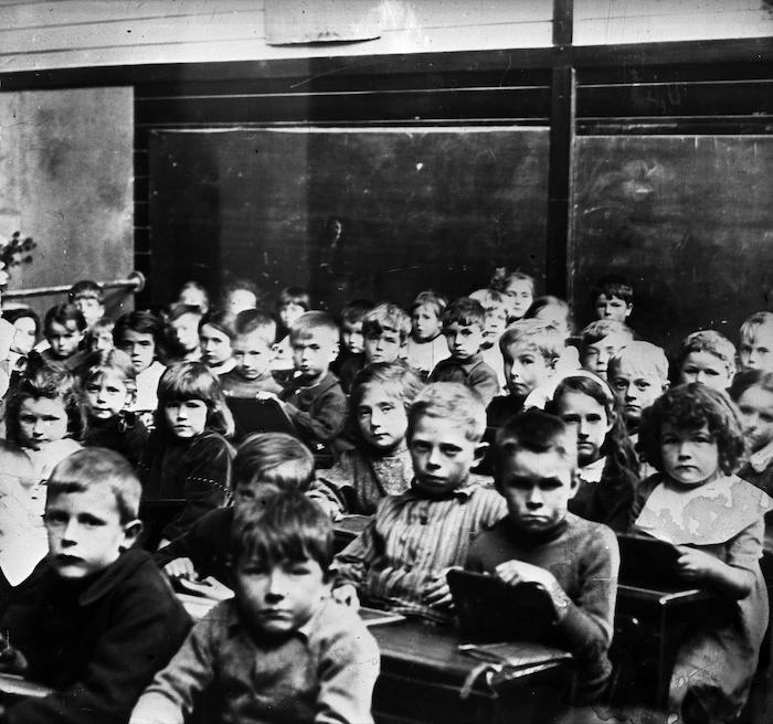 Classroom of school children