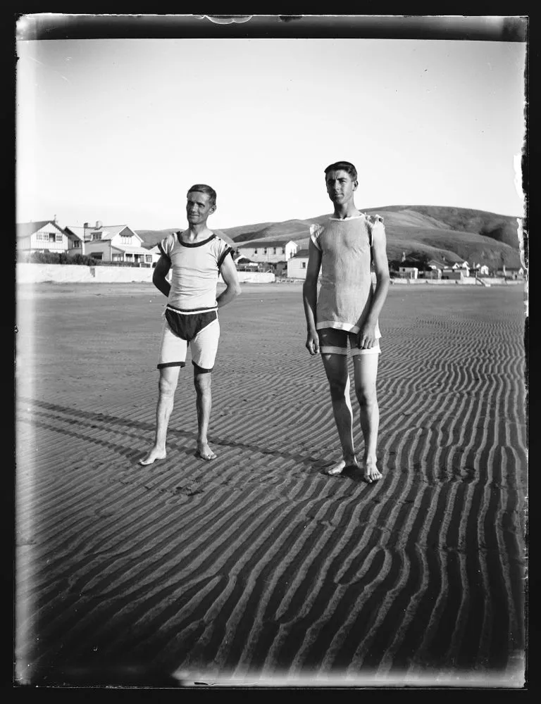 Carter and Crighton on Taupo Beach