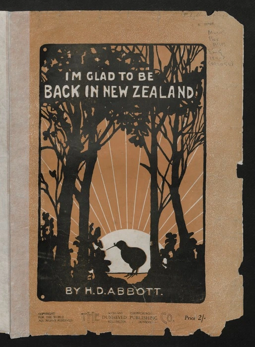 I'm glad to be back in New Zealand / by H. D. Abbott.