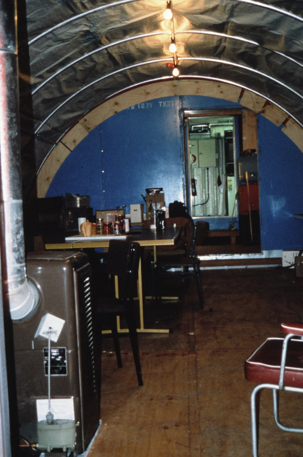 Inside Cape Roberts Mess Hut