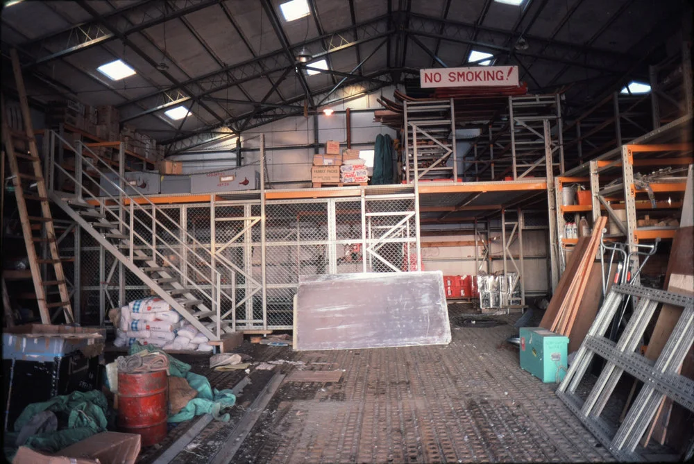 Hangar with New Shelving and Mezzanine Floor