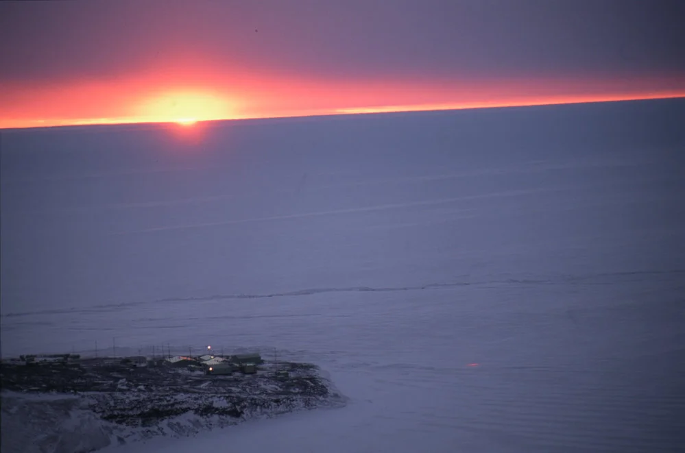 Sun Rising over Scott Base