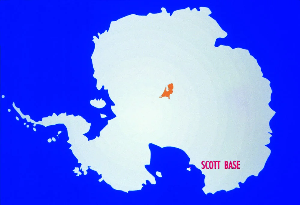 Map of Antarctica showing location of Scott Base