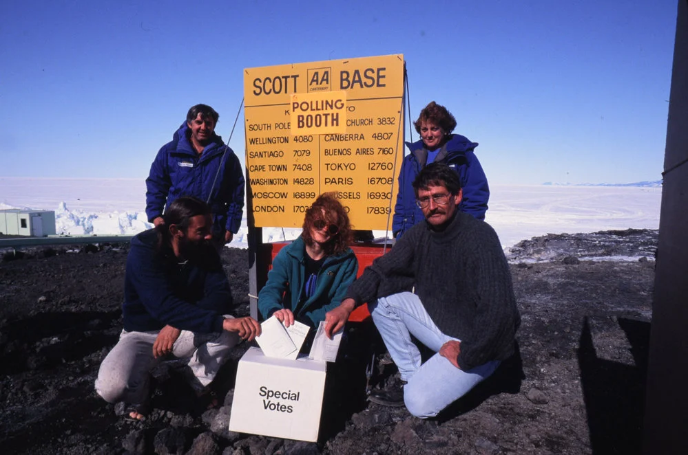 Voting at Scott Base in the Wellington By-Election