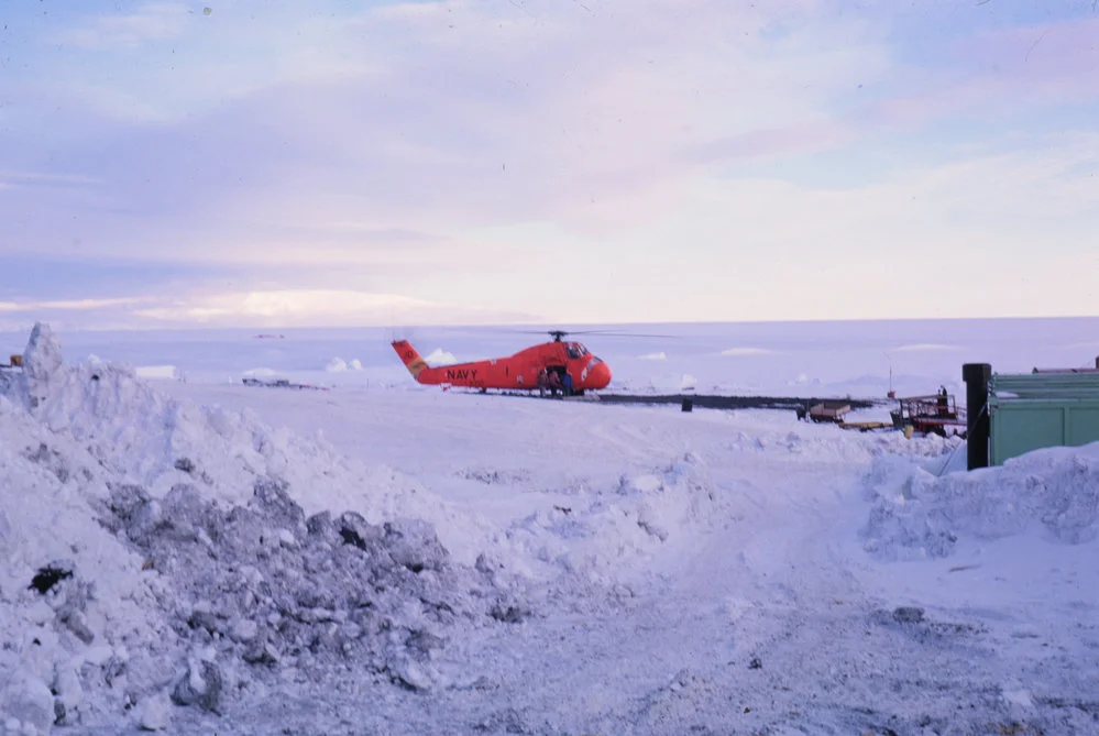 Helicopter at Scott Base