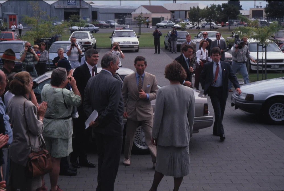 HRH Prince Charles arrives at the International Antarctic Cenre