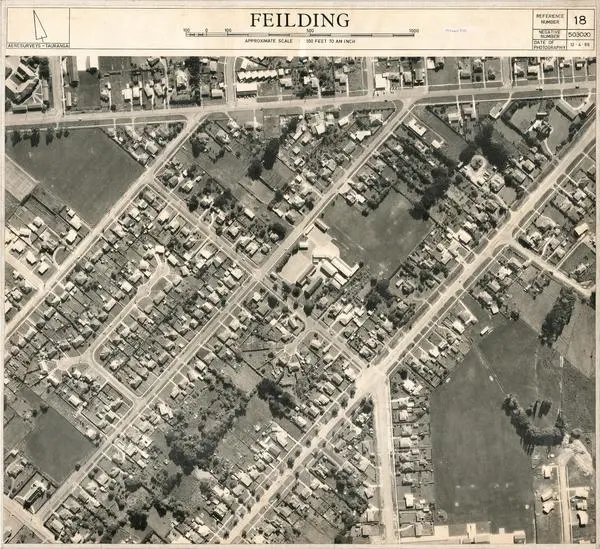 Aerial Photograph Print, Feilding, Sheet 18