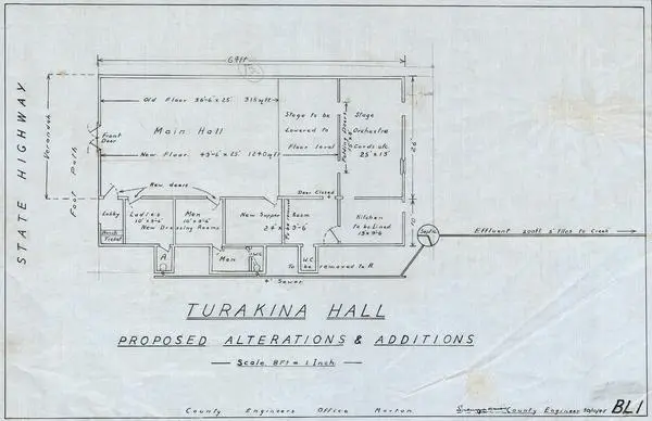 Buildings: Turakina Hall, Proposed Alterations and Additions