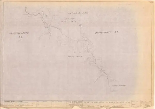 Plan of Watermain Headworks - Reservoir