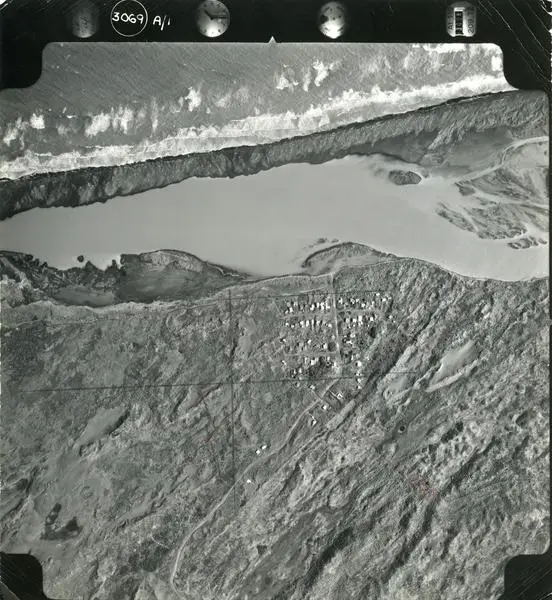 Aerial Photograph Contact Print, Turakina Beach and Turakina River, Sheet A/1 [includes Koitiata]