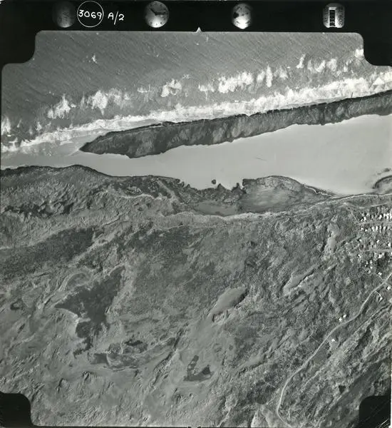Aerial Photograph Contact Print, Turakina Beach and Turakina River, Sheet A/2 [includes Koitiata]