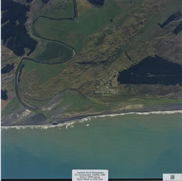 Aerial Contact Print: Waiinu Beach To Otaki River Coastal Survey, Photo No. 30