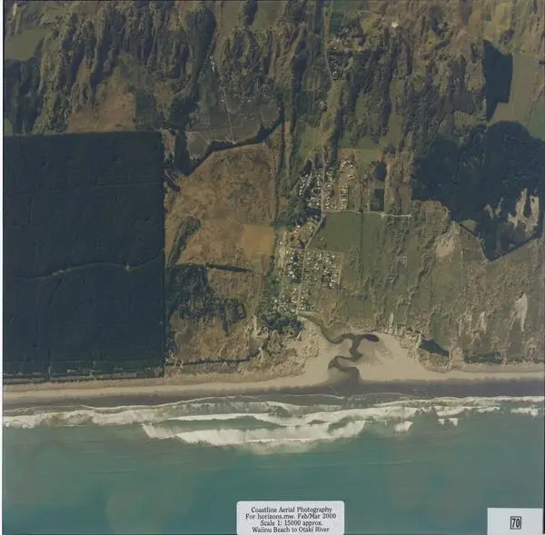 Aerial Contact Print: Waiinu Beach To Otaki River Coastal Survey, Photo No. 70