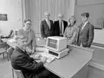 IBM presentation of computers to University