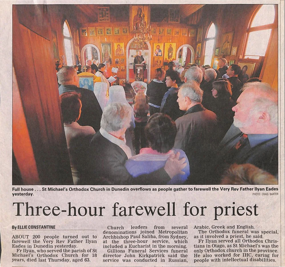 Farewell to The Very Rev Father IIyan Eades at St Michael’s Orthodox Church
