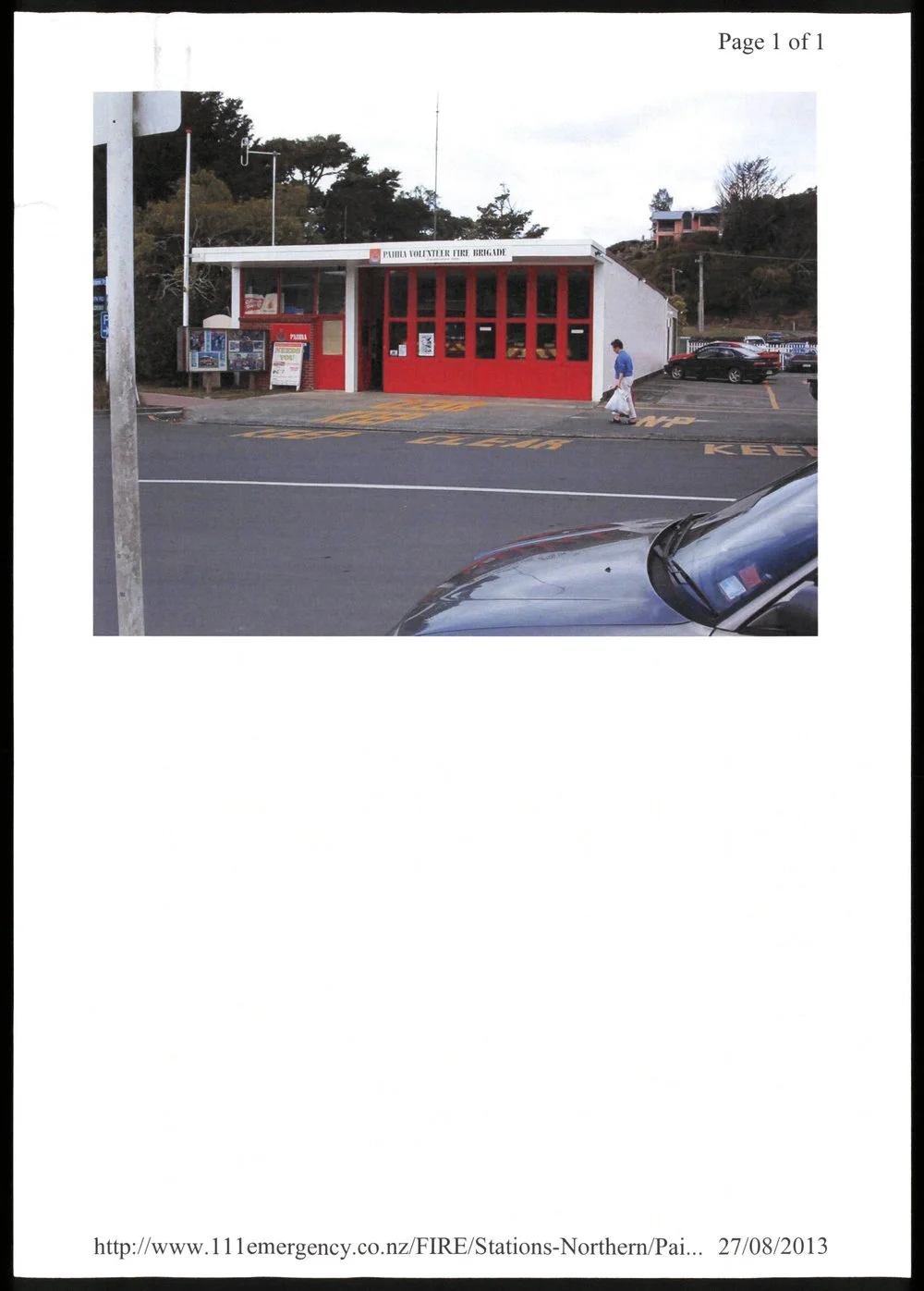 Photographs of the Paihia Fire Brigade