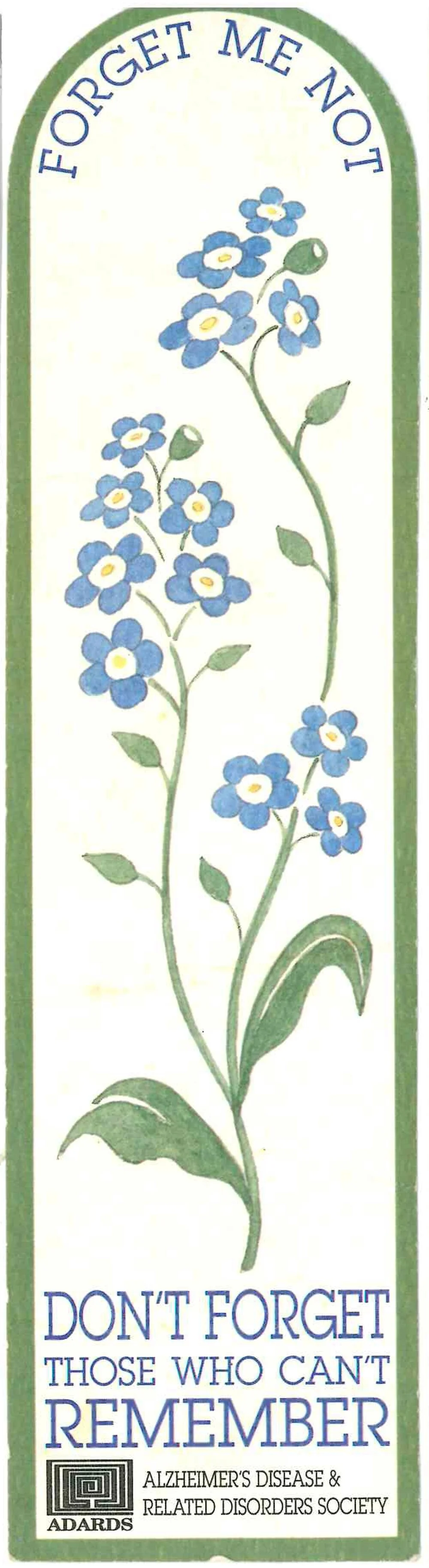Alzheimer's Disease & Related Disorders Society (ADARDS) Bookmark