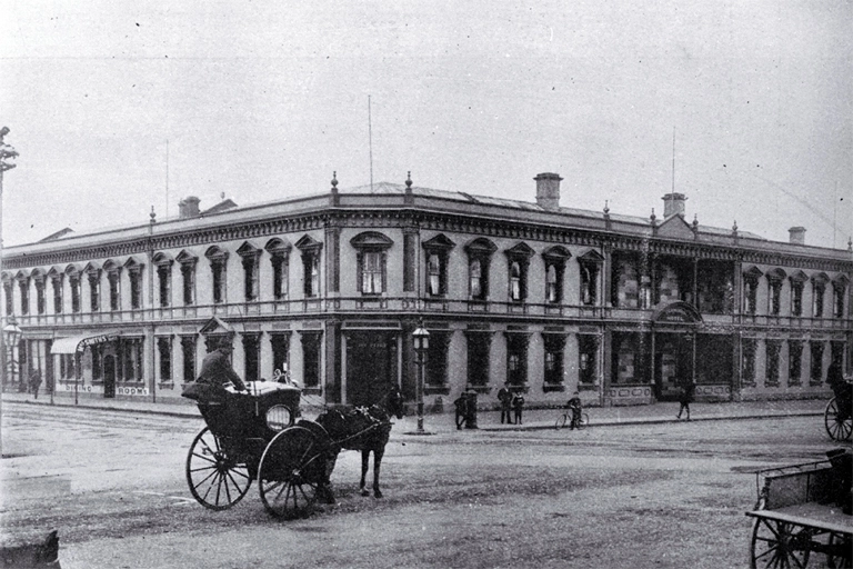 The Terminus Hotel which was directly opposite the Christchurch Railway Station