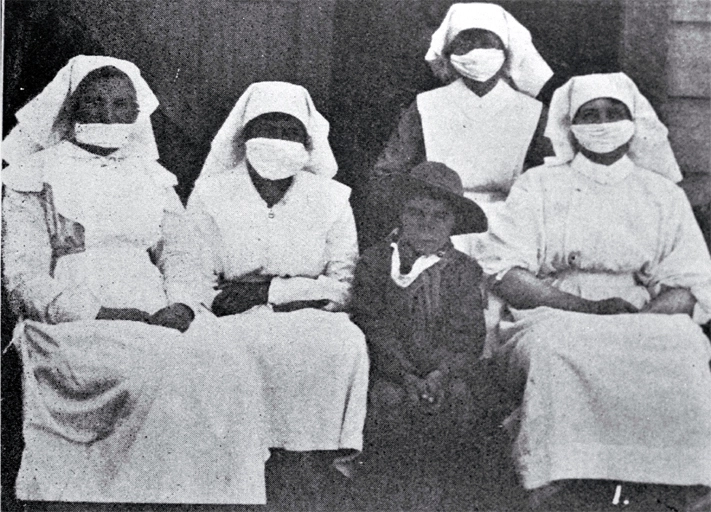 Nurses at Maori Hospital, Temuka, South Canterbury