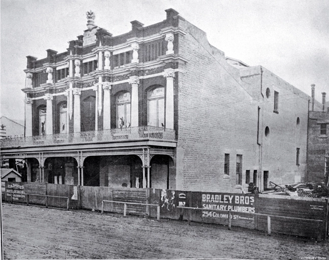 Exterior view of the Theatre Royal, Christchurch, prior to opening