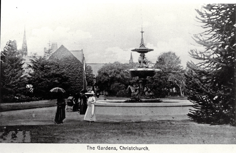 Peacock Fountain, Botanic Gardens, Christchurch