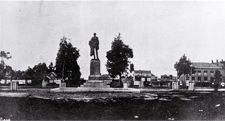 The Godley statue, Cathedral Square, Christchurch