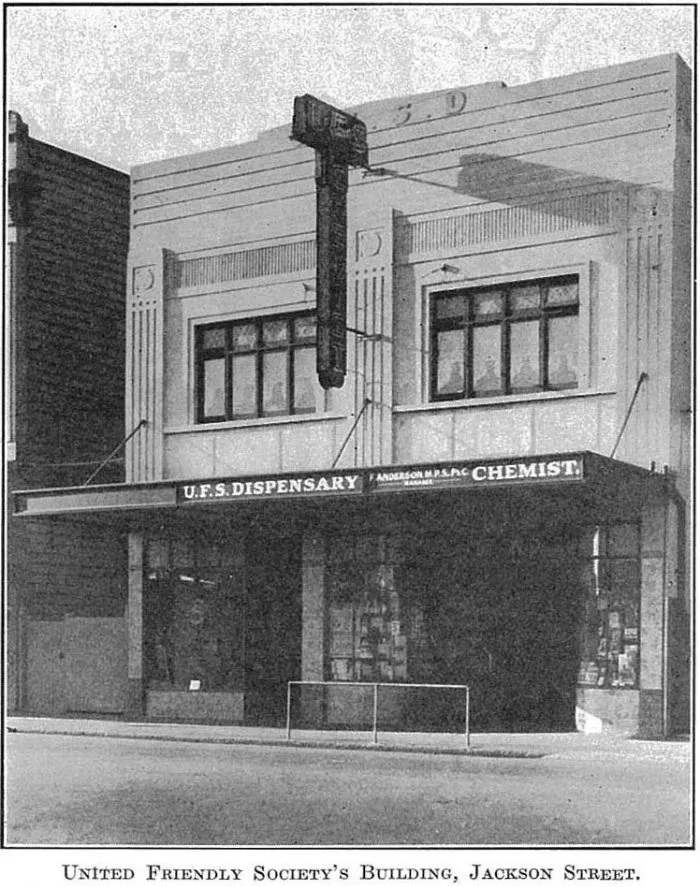 United Friendly Society's Building, Jackson Street.