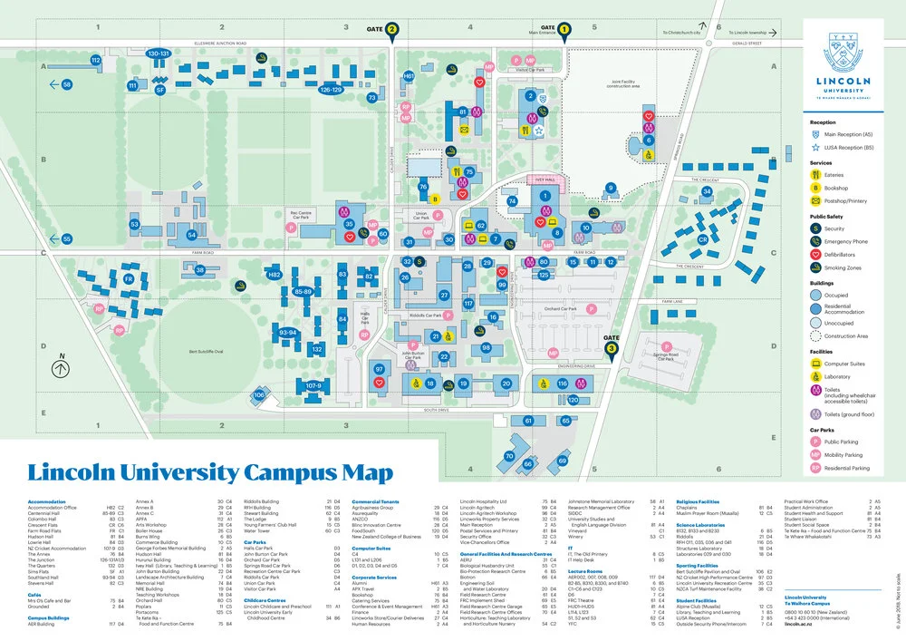 Lincoln University Campus Map 2018