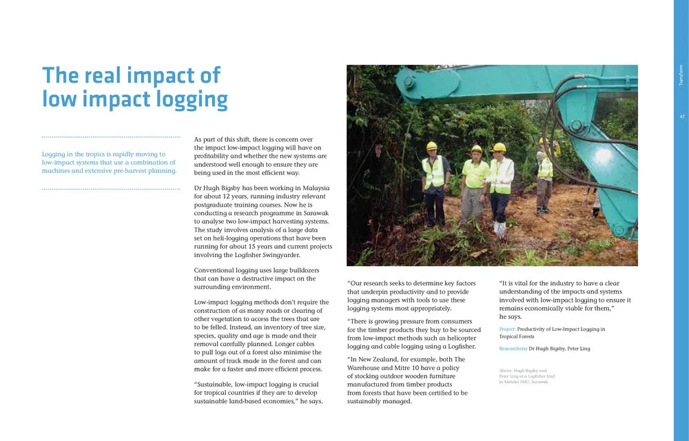 The real impact of low impact logging