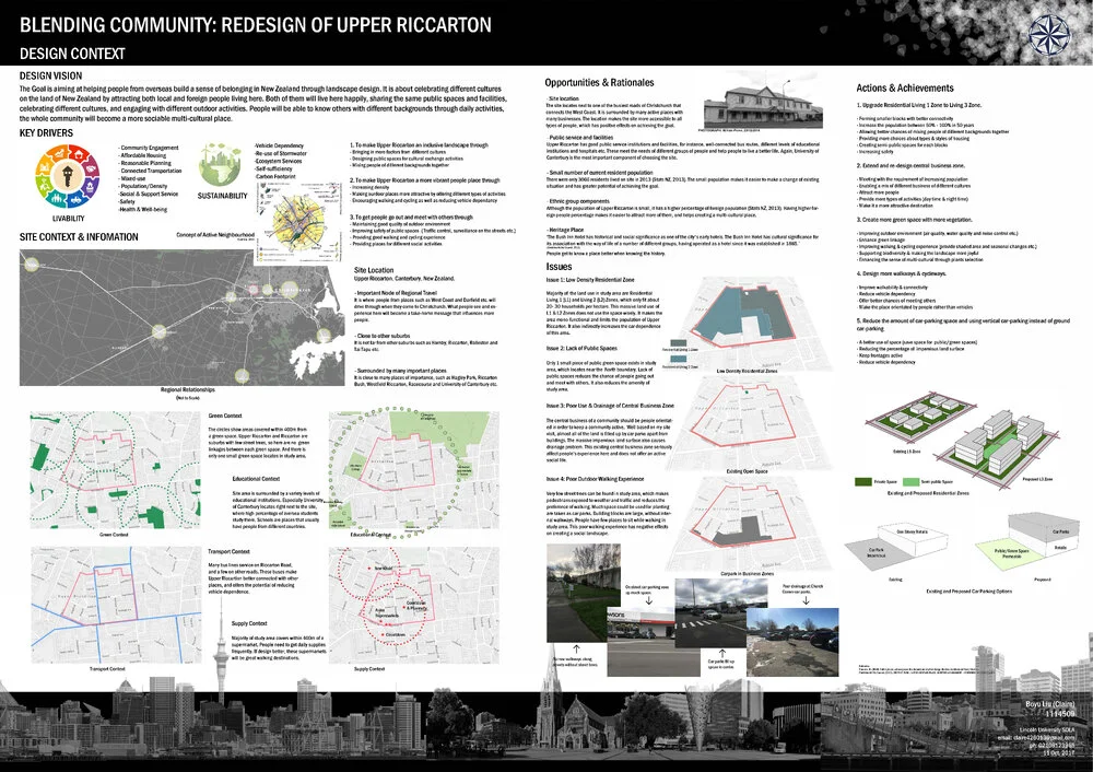 Blending Community: Redesign of Upper Riccarton - Boyu Liu (Claire)