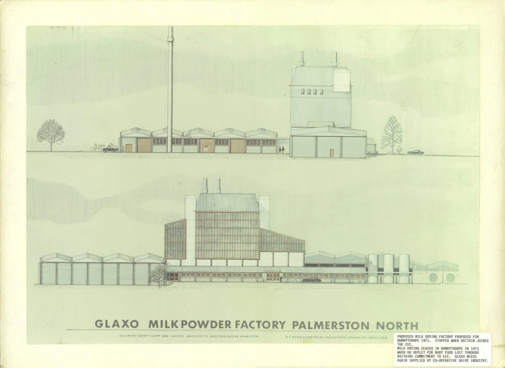 Glaxo Laboratories (N.Z.), Proposed milk powder factory, Bunnythorpe, 1971