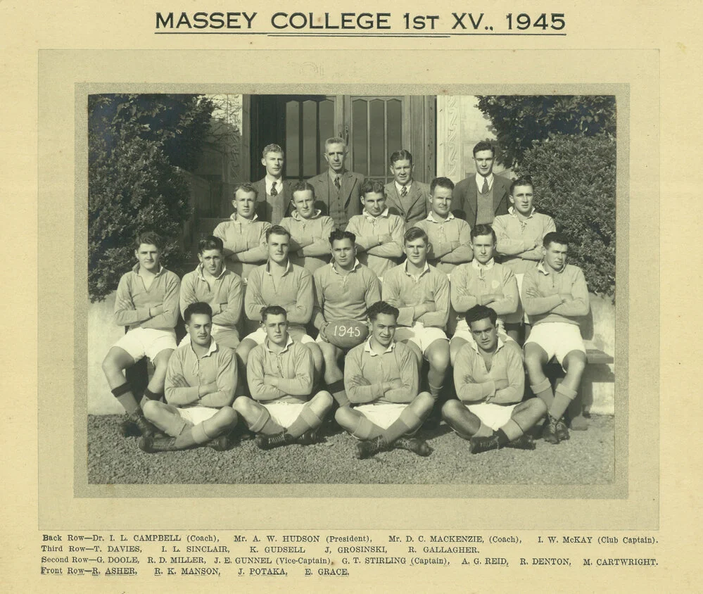 Massey Agricultural College, 1st XIV, 1945