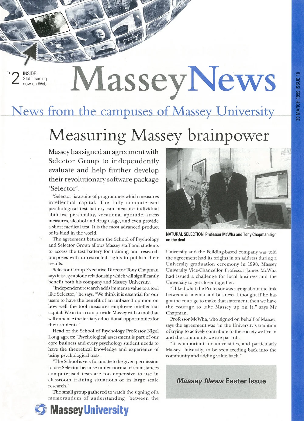 Massey News, 10, 29 March 1999