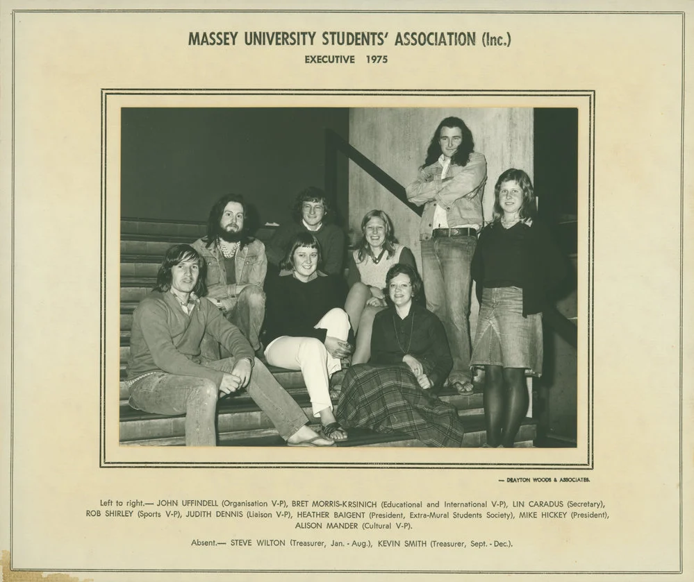 Massey University Students' Association Executive, 1975