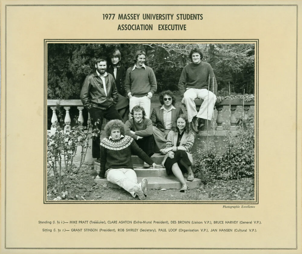 Massey University Students' Association Executive, 1977