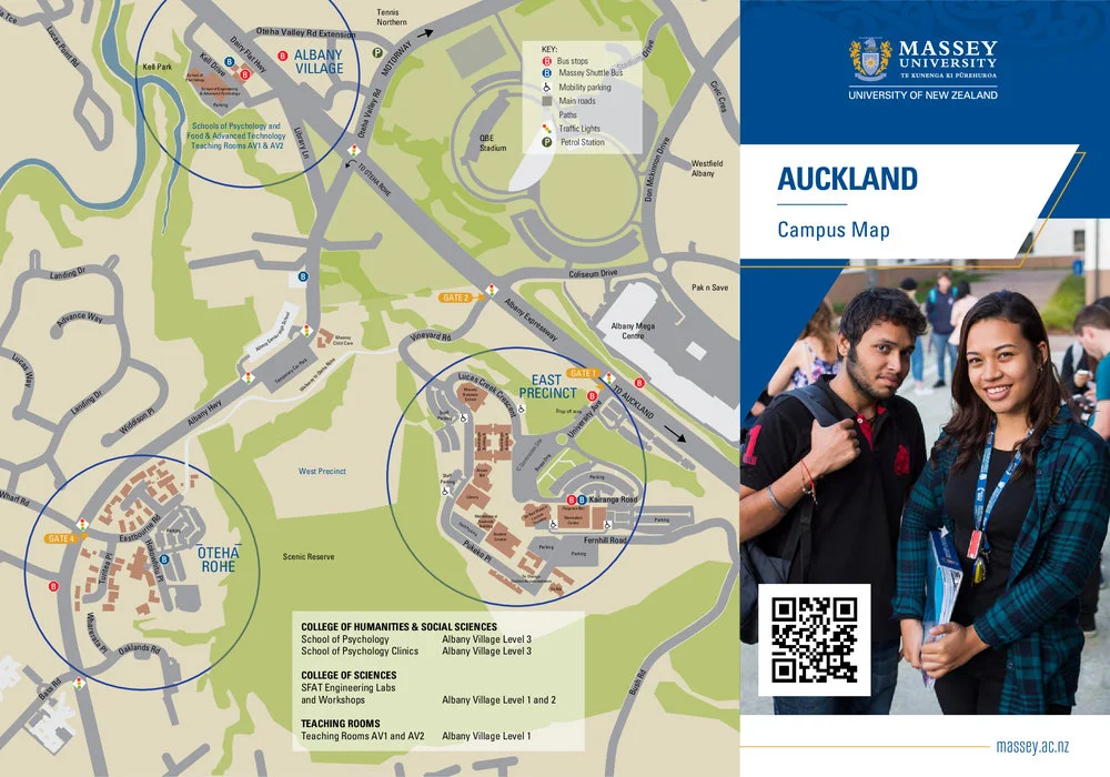 Campus Map, Massey University, Auckland, 2021