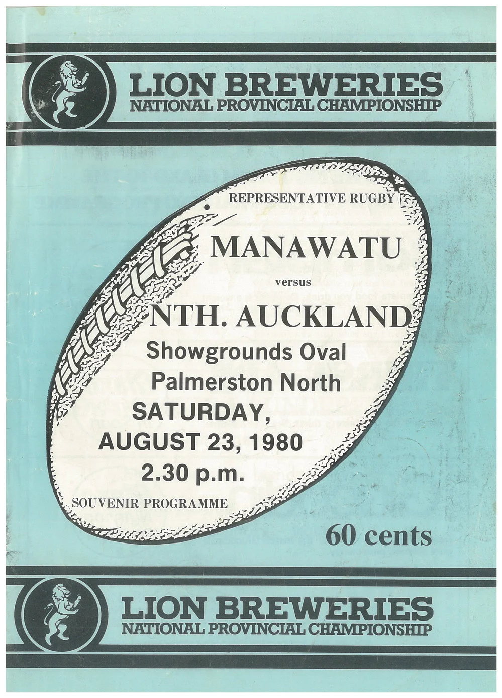 Manawatu versus North Auckland, 23 August 1980