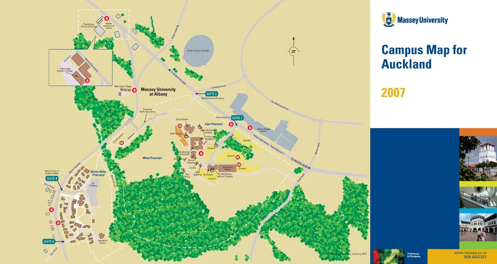 Campus Map, Massey University, Auckland, 2007