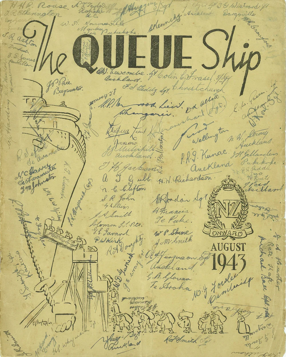 Queue Ship, H.M.T. Nieuw Amsterdam, August 1943