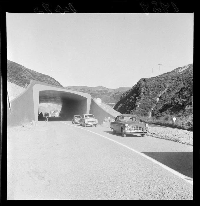 Construction of the Johnsonville Bypass, Ngauranga Gorge, Wellington